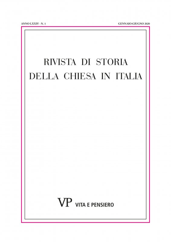 RIVISTA DI STORIA DELLA CHIESA IN ITALIA - 2020 - 1