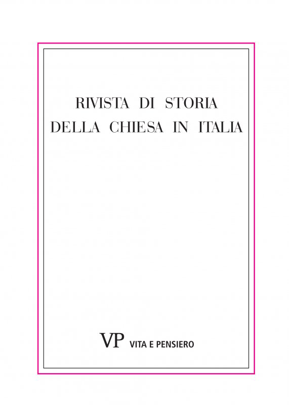 RIVISTA DI STORIA DELLA CHIESA IN ITALIA - 2001 - 2