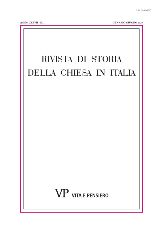 RIVISTA DI STORIA DELLA CHIESA IN ITALIA - 2023 - 1